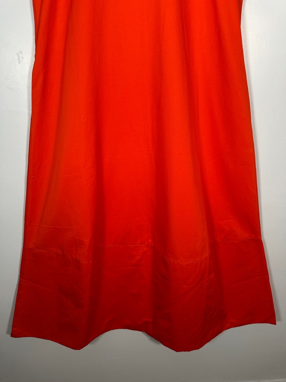 Bird & Knoll Orange Maxi Dress Sleeveless A-Line Minimalist Size L Flowy Chic - Picture 9 of 14